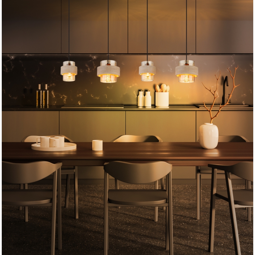 Globo - Lampadario a cavo 4xE27/40W/230V