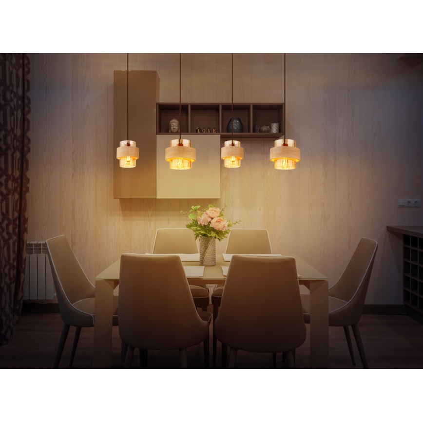 Globo - Lampadario a cavo 4xE27/40W/230V