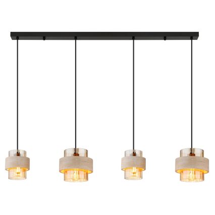 Globo - Lampadario a cavo 4xE27/40W/230V