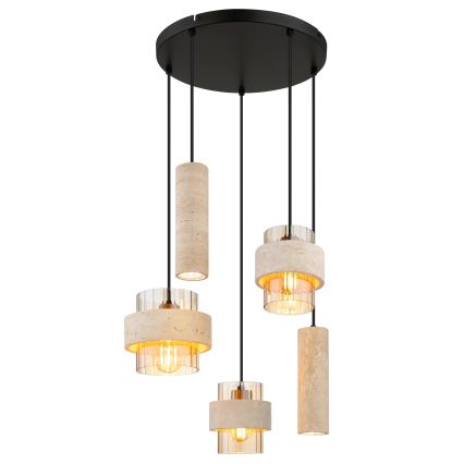 Globo - Lampadario sospeso con cavo 3xE27/40W/230V + 2xGU10/10W