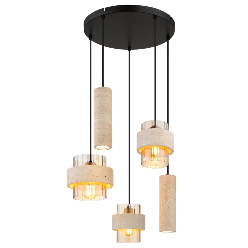 Globo - Lampadario sospeso con cavo 3xE27/40W/230V + 2xGU10/10W