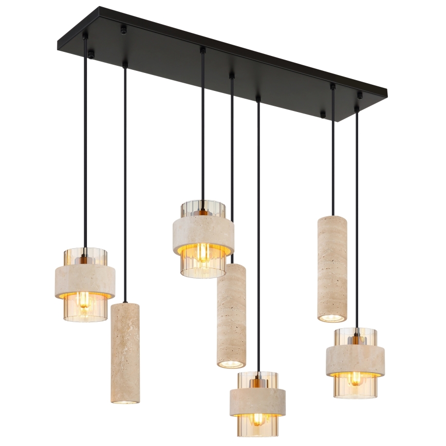 Globo - Lampadario sospeso con cavo 4xE27/40W/230V + 3xGU10/10W
