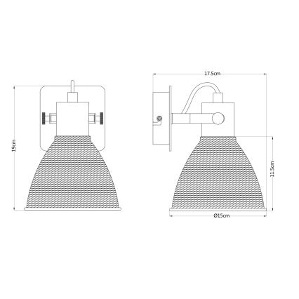Globo - Faretto da parete 1xE14/40W/230V