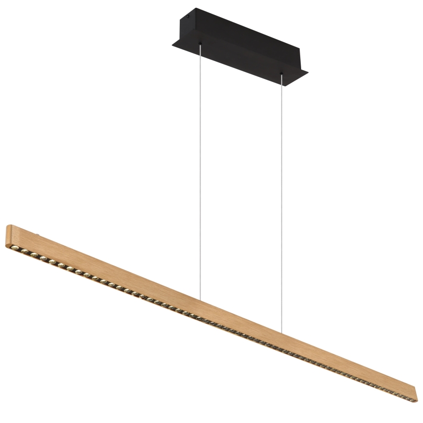 Globo - Lampadario a sospensione LED dimmerabile con controllo touch, 43 W, 230 V, 4000 K, finitura ottone