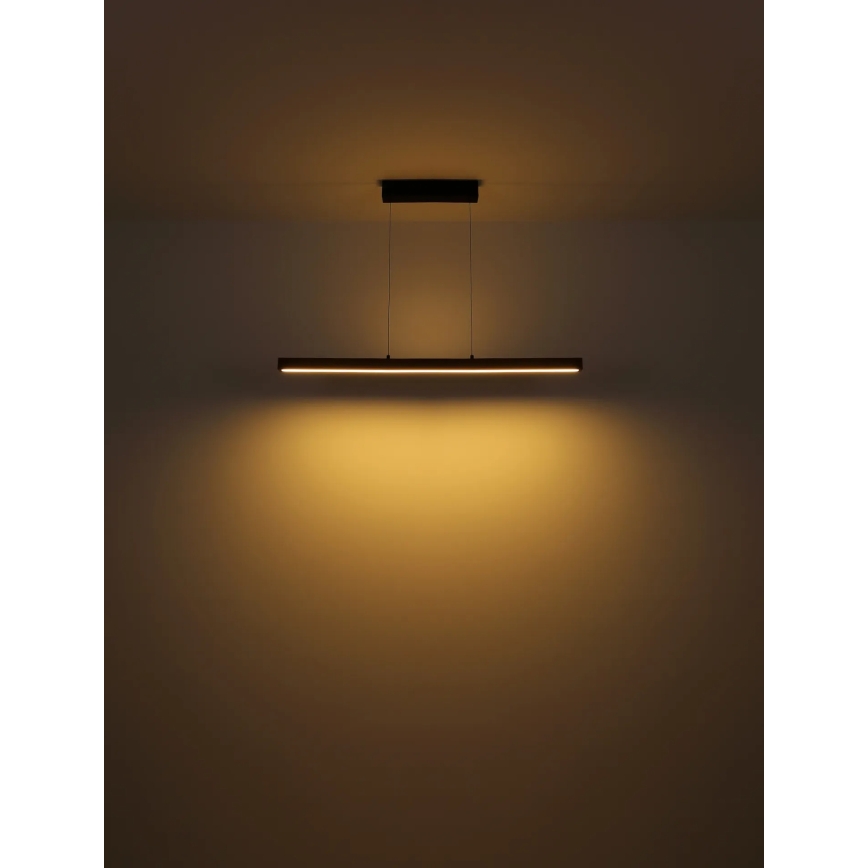 Globo - Lampadario LED dimmerabile con controllo touch su cavo LED/24W/230V + LED/3W 3000K marrone