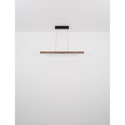 Globo - Lampadario LED dimmerabile con controllo touch su cavo LED/24W/230V + LED/3W 3000K marrone