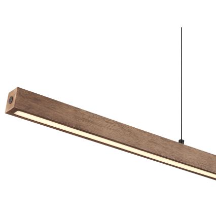 Globo - Lampadario LED dimmerabile con controllo touch su cavo LED/24W/230V + LED/3W 3000K marrone