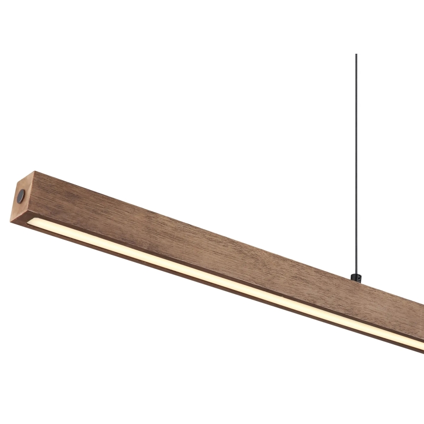 Globo - Lampadario LED dimmerabile con controllo touch su cavo LED/24W/230V + LED/3W 3000K marrone