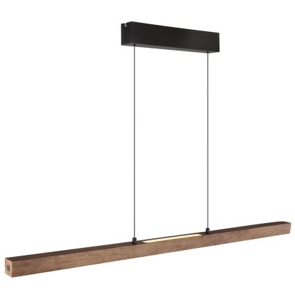 Globo - Lampadario LED dimmerabile con controllo touch su cavo LED/24W/230V + LED/3W 3000K marrone