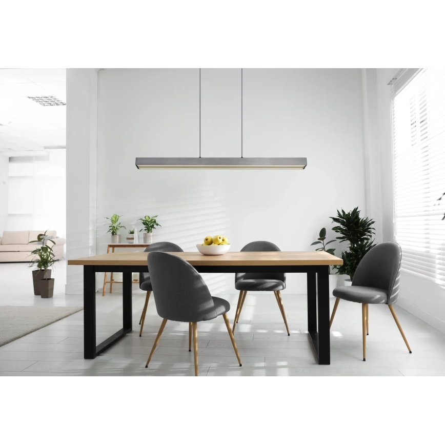 Globo - Lampadario a sospensione dimmerabile con comando touch su cavo LED/39W/230V 2700/4000/6000K grigio