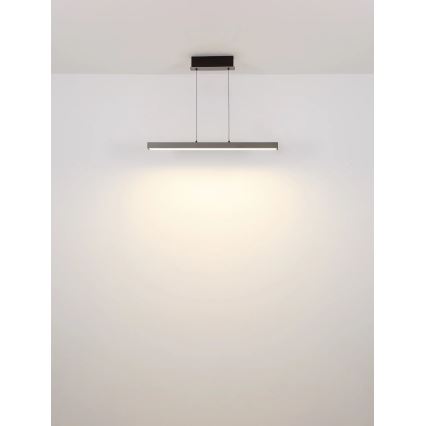 Globo - Lampadario a sospensione dimmerabile con comando touch su cavo LED/39W/230V 2700/4000/6000K grigio
