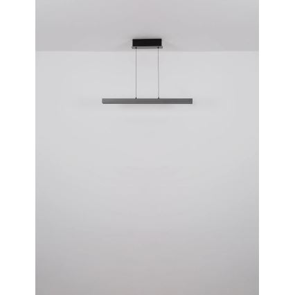 Globo - Lampadario a sospensione dimmerabile con comando touch su cavo LED/39W/230V 2700/4000/6000K grigio