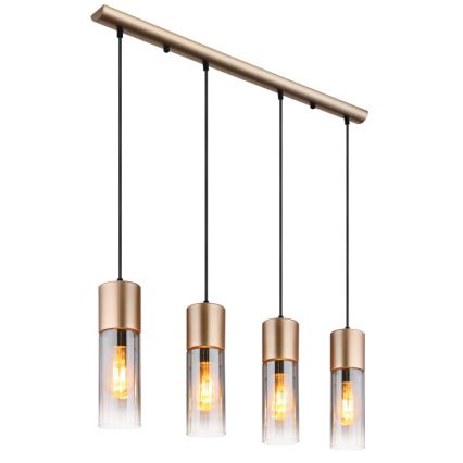 Globo - Lampadario sospeso con cavo 4xE27/25W/230V bronzo
