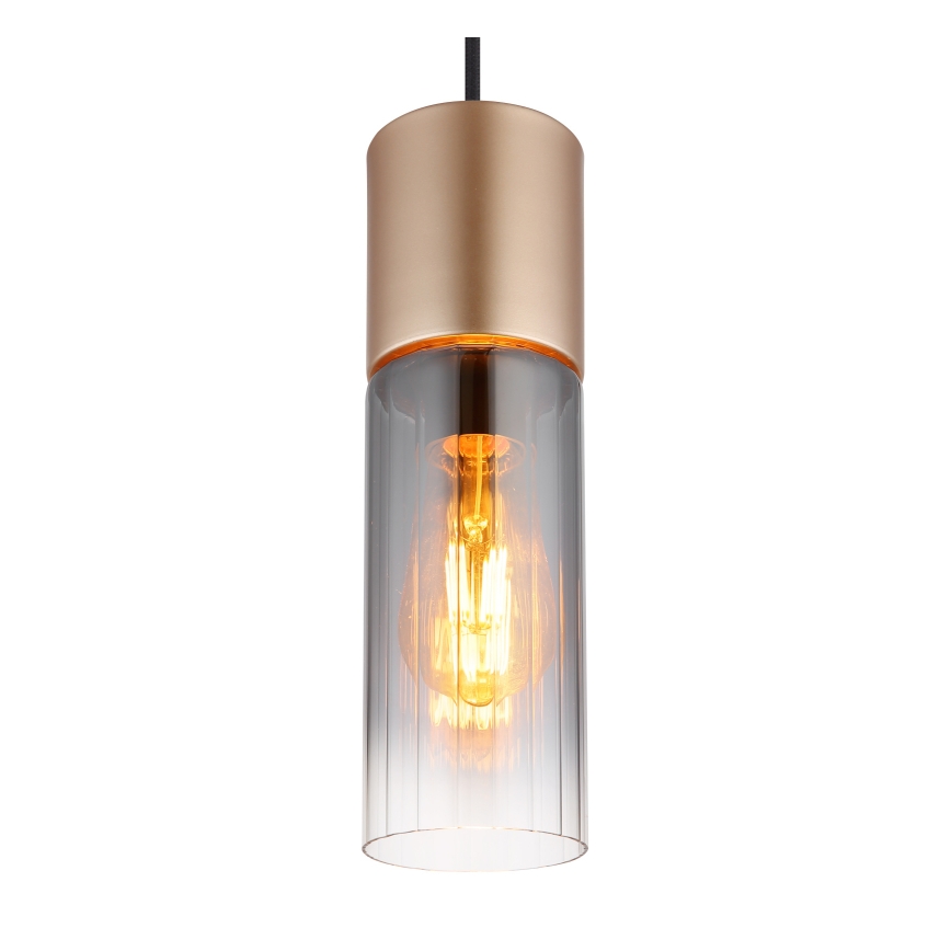 Globo - Lampadario a sospensione con filo 1xE27/25W/230V bronzo diametro 10 cm