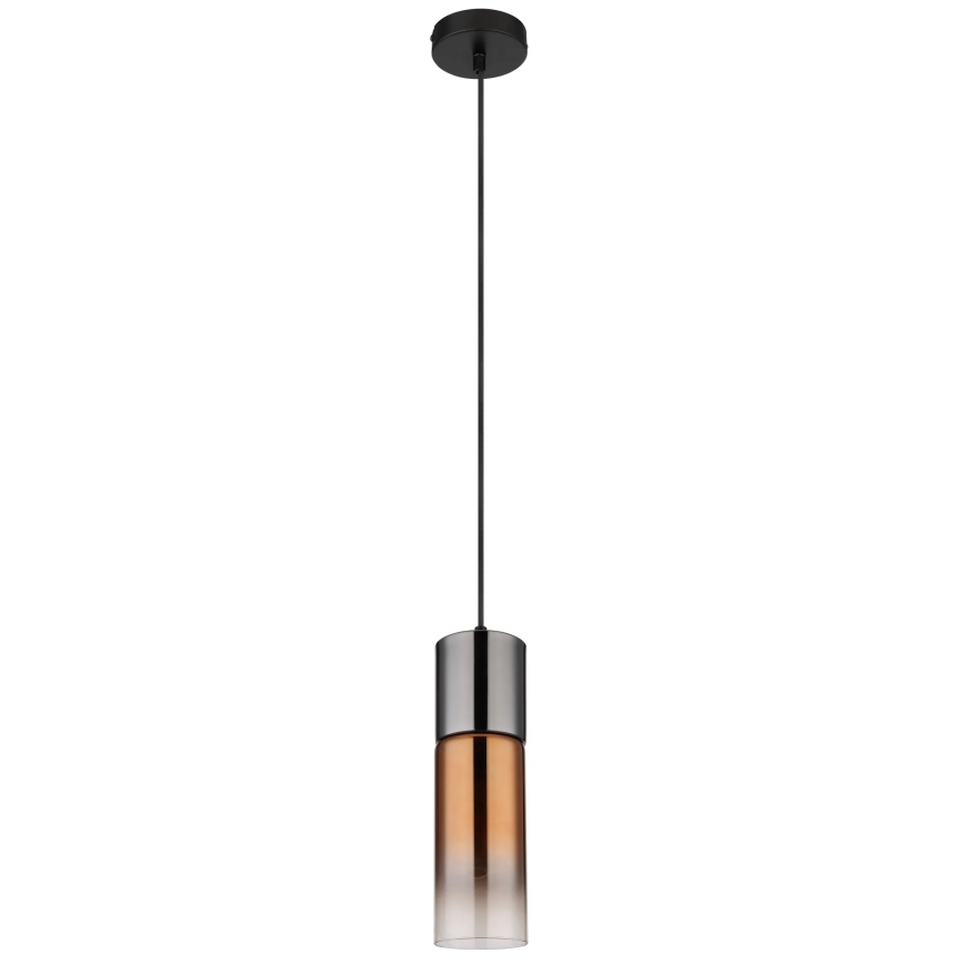 Globo - Lampadario a sospensione con filo 1xE27/25W/230V diametro 10,5 cm nero/rame