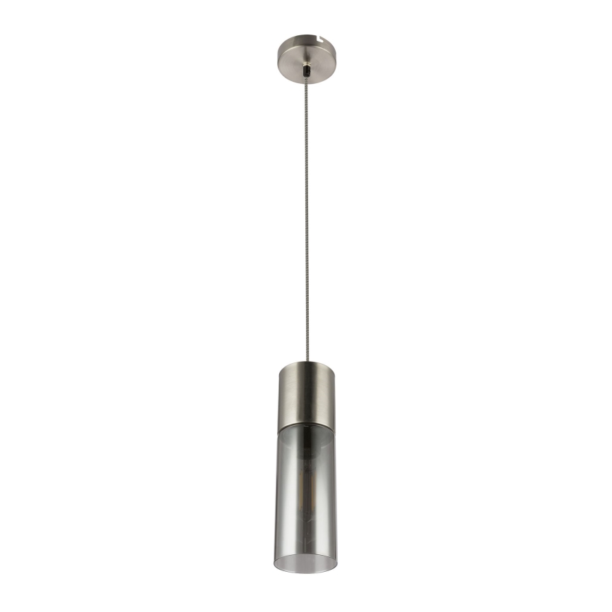 Globo - Lampadario a sospensione con filo 1xE27/25W/230V diametro 10,5 cm cromo opaco
