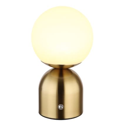 Globo - Lampada da tavolo LED dimmerabile con touch LED/2,5W/3,7V 2700K/4000K/6500K 1800 mAh USB ottone