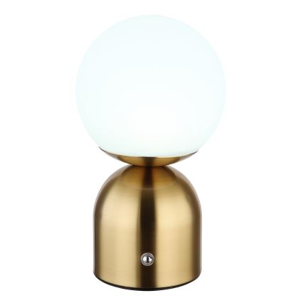 Globo - Lampada da tavolo LED dimmerabile con touch LED/2,5W/3,7V 2700K/4000K/6500K 1800 mAh USB ottone