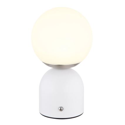 Globo - Lampada da tavolo LED dimmerabile con touch LED/2,5W/3,7V 2700/4000/6500K 1800 mAh USB bianca