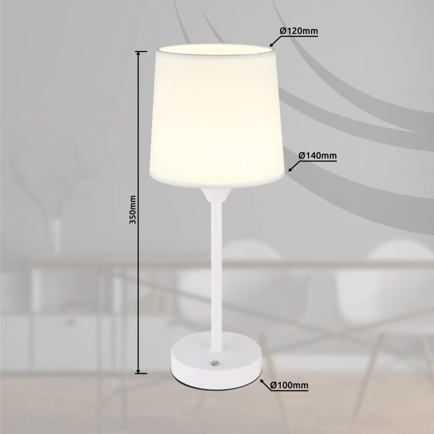 Globo - LED Lampada da tavolo touch ricaricabile e dimmerabile LED/2,5W/3,7V 2700/4000/6500K 1800 mAh bianco