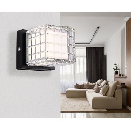 Globo - Lampada da tavolo LED dimmerabile con funzione Touch LED/2,5W/3,7V 2700K/4000K/6500K 1800 mAh USB nero