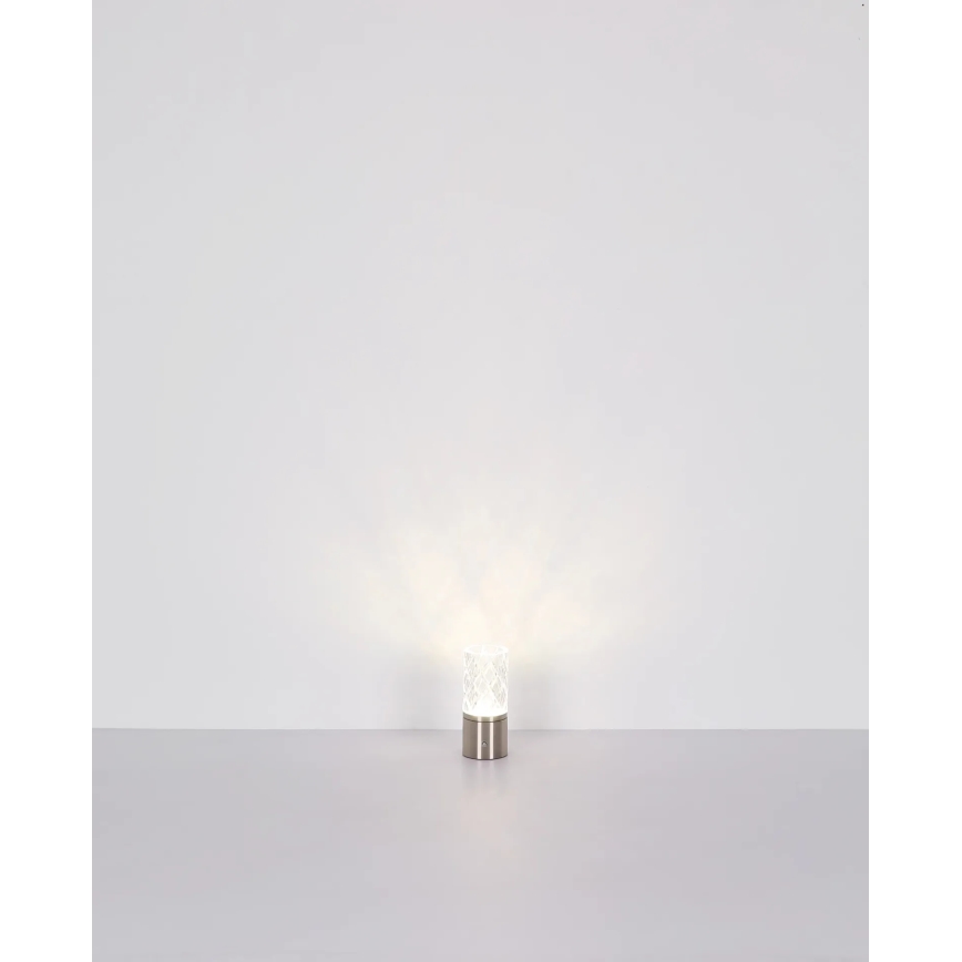 Globo - Lampada da tavolo LED dimmerabile con touch LED/2,5W/3,7V 2700K/4000K/6500K 1800 mAh USB cromo opaco