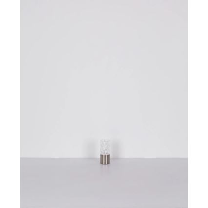 Globo - Lampada da tavolo LED dimmerabile con funzione Touch LED/2,5W/3,7V 2700K/4000K/6500K 1800 mAh USB cromo opaco