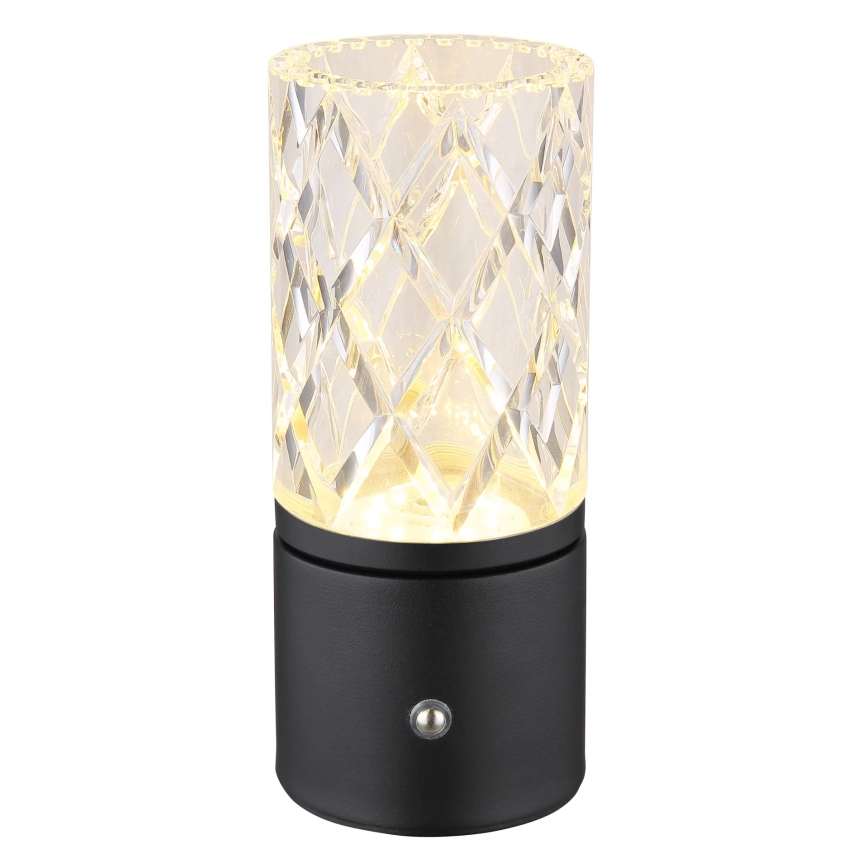 Globo - Lampada da tavolo LED dimmerabile con touch LED/2,5W/3,7V 2700K/4000K/6500K 1800 mAh USB nero