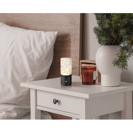 Globo - Lampada da tavolo LED dimmerabile con funzione Touch LED/2,5W/3,7V 2700K/4000K/6500K 1800 mAh USB nero