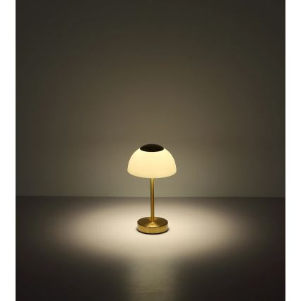 Globo - Lampada da tavolo ricaricabile LED dimmerabile LED/2,5W/5V 1800 mAh 2700K/4000K/6500K ottone