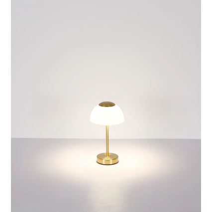 Globo - Lampada da tavolo ricaricabile LED dimmerabile LED/2,5W/5V 1800 mAh 2700K/4000K/6500K ottone