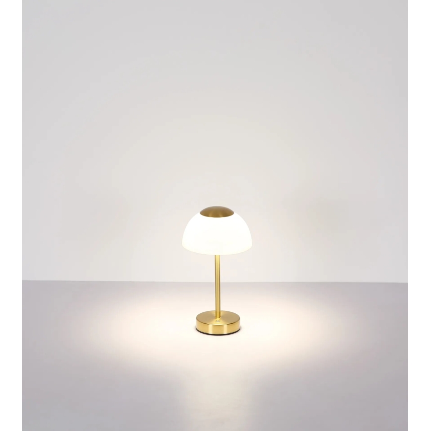 Globo - Lampada da tavolo ricaricabile LED dimmerabile LED/2,5W/5V 1800 mAh 2700K/4000K/6500K ottone