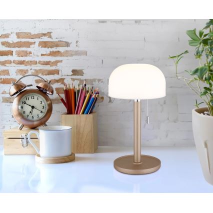Globo - LED Ricaricabile lampada da tavolo LED/1,5W/3,7V 3000/4200/6000K 1800mAh marrone