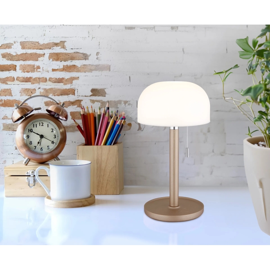 Globo - LED Ricaricabile lampada da tavolo LED/1,5W/3,7V 3000/4200/6000K 1800mAh marrone