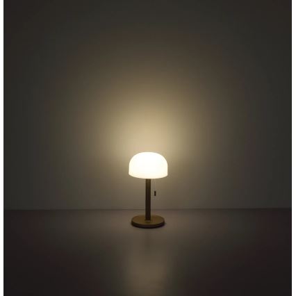 Globo - LED Ricaricabile lampada da tavolo LED/1,5W/3,7V 3000/4200/6000K 1800mAh marrone