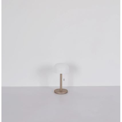 Globo - LED Ricaricabile lampada da tavolo LED/1,5W/3,7V 3000/4200/6000K 1800mAh marrone