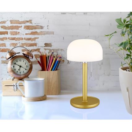 Globo - LED Ricaricabile lampada da tavolo LED/1,5W/3,7V 3000/4200/6000K 1800mAh ottone