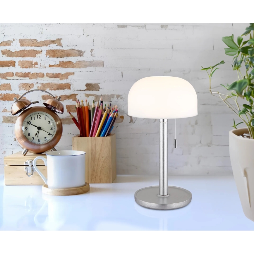 Globo - LED Ricaricabile lampada da tavolo LED/1,5W/3,7V 3000/4200/6000K 1800mAh argento