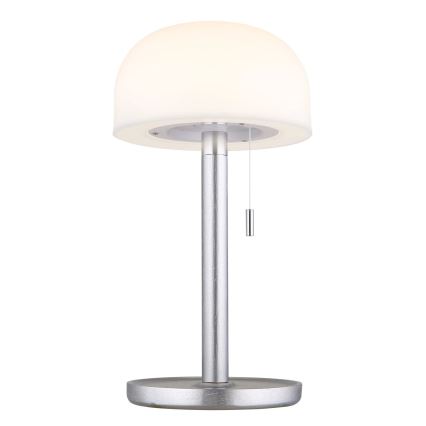 Globo - LED Ricaricabile lampada da tavolo LED/1,5W/3,7V 3000/4200/6000K 1800mAh argento