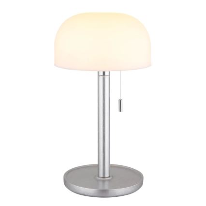 Globo - LED Ricaricabile lampada da tavolo LED/1,5W/3,7V 3000/4200/6000K 1800mAh argento