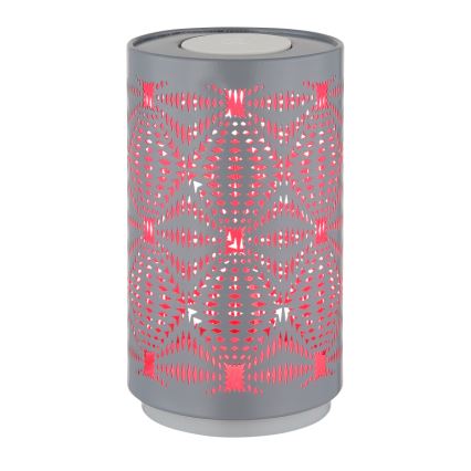 Globo - Lampada da tavolo ricaricabile a LED RGB con controllo touch LED/1W/5V 500 mAh grigio