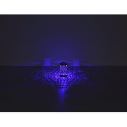 Globo - Lampada da tavolo ricaricabile a LED RGB con controllo touch LED/1W/5V 500 mAh grigio