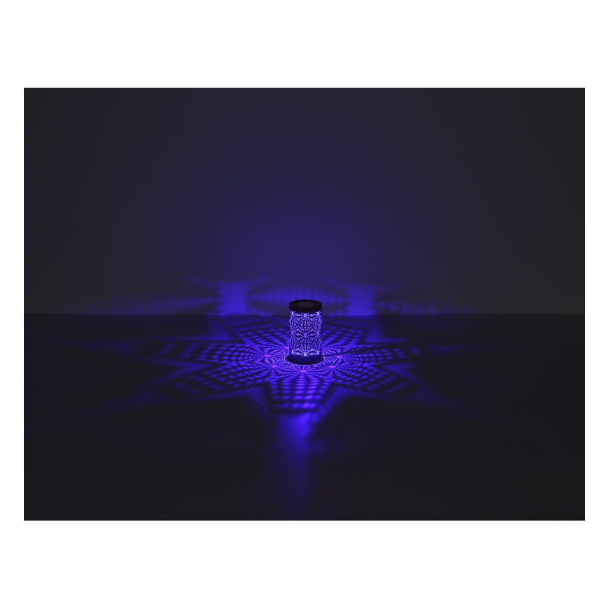 Globo - Lampada da tavolo ricaricabile a LED RGB con controllo touch LED/1W/5V 500 mAh grigio