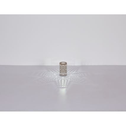 Globo - Lampada da tavolo ricaricabile a LED RGB con controllo touch LED/1W/5V 500 mAh grigio