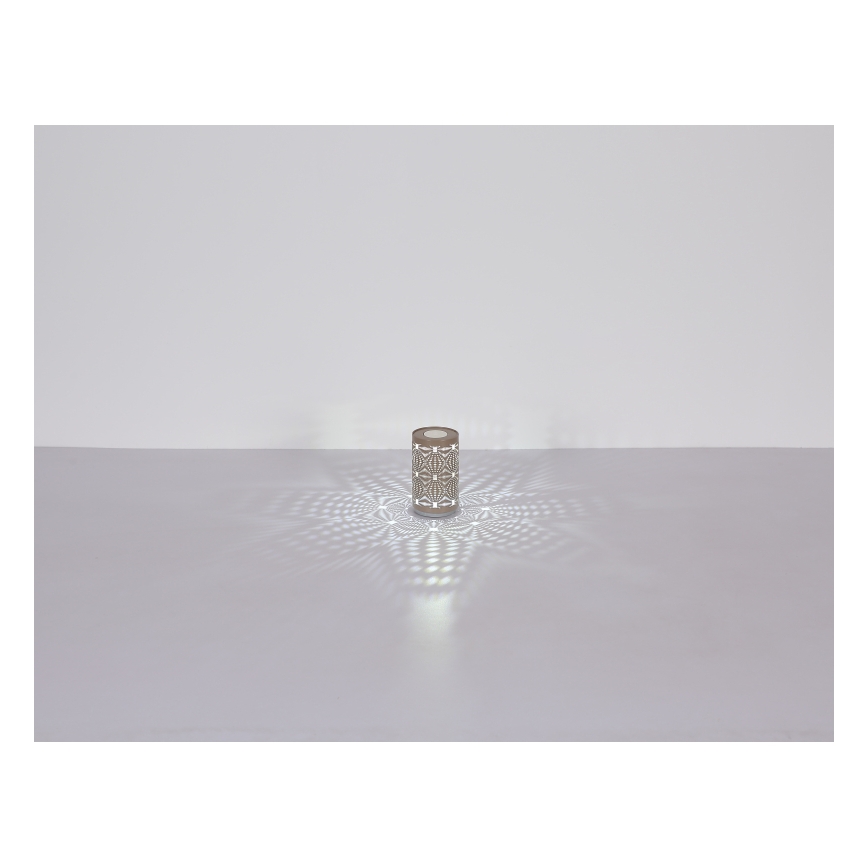 Globo - Lampada da tavolo ricaricabile a LED RGB con controllo touch LED/1W/5V 500 mAh grigio