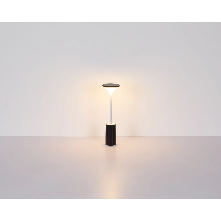 Globo - LED Lampada da tavolo touch ricaricabile e dimmerabile LED/1,2W/3,7V 3000K 1500mAh nero