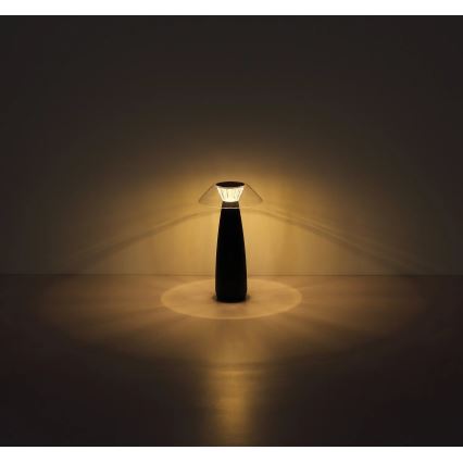 Globo - LED Lampada da tavolo touch ricaricabile e dimmerabile LED/1W/3,7V 3000K 1200mAh nero