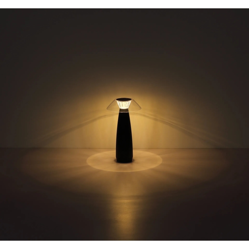 Globo - LED Lampada da tavolo touch ricaricabile e dimmerabile LED/1W/3,7V 3000K 1200mAh nero