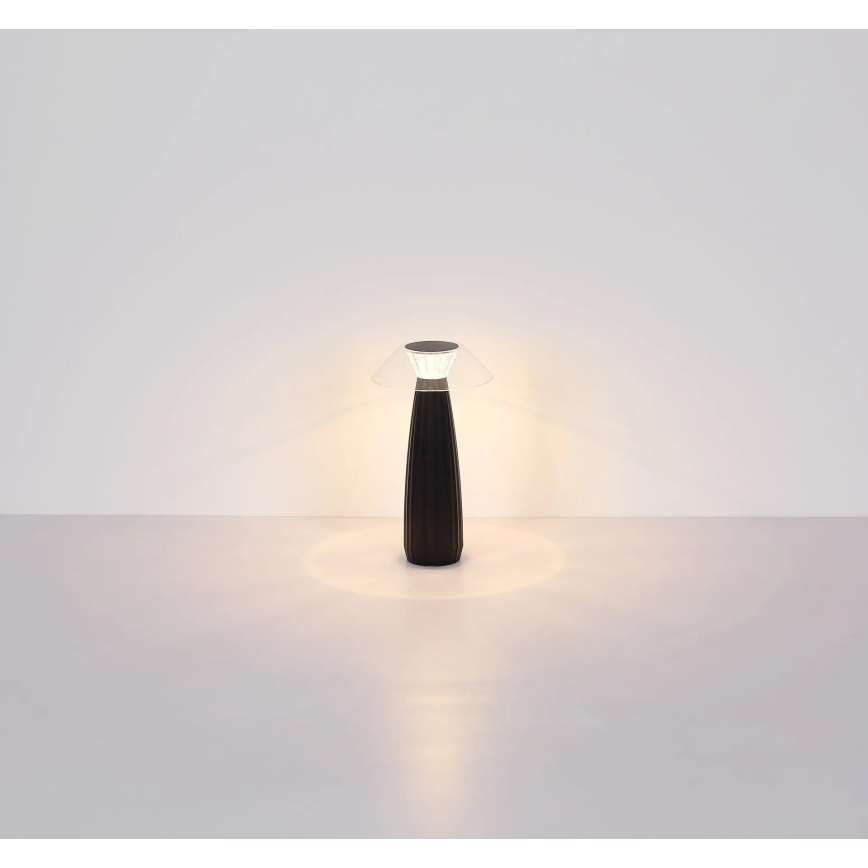 Globo - LED Lampada da tavolo touch ricaricabile e dimmerabile LED/1W/3,7V 3000K 1200mAh nero