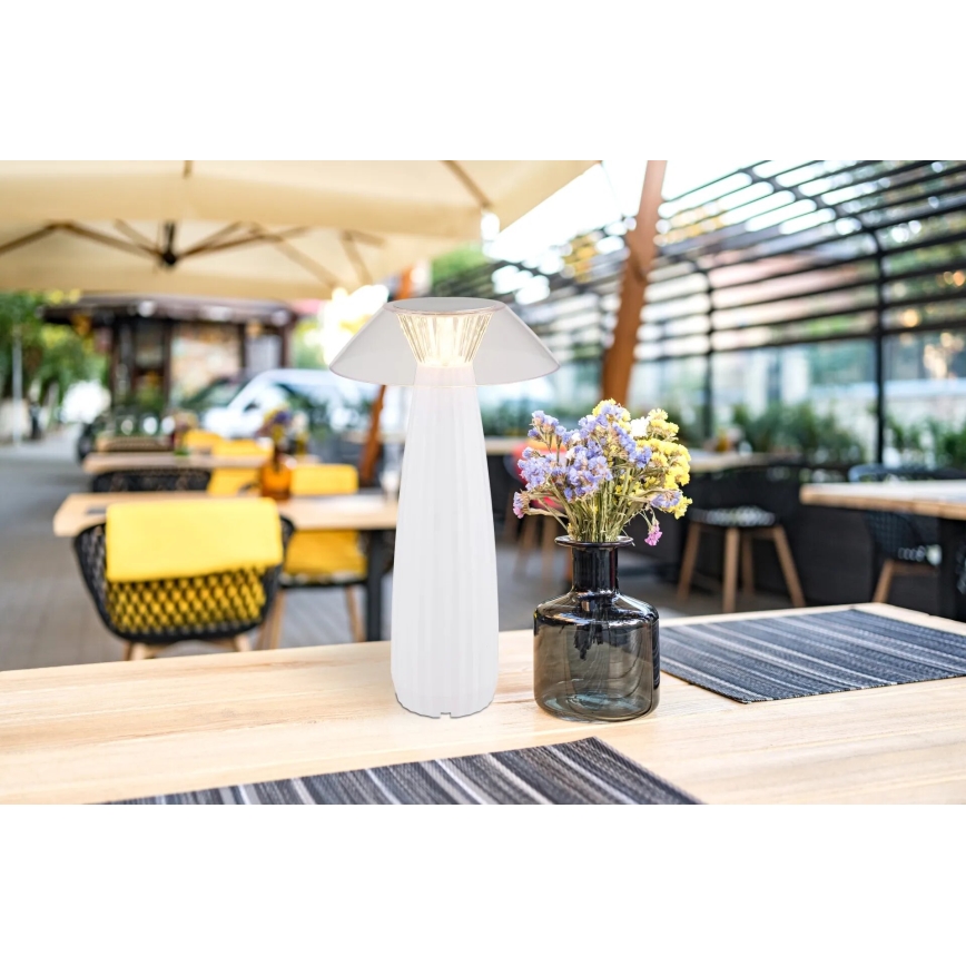 Globo - LED Lampada da tavolo touch ricaricabile e dimmerabile LED/1W/3,7V 3000K 1200mAh bianco